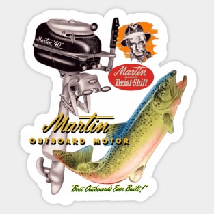 Martin Outboard Motors Sticker